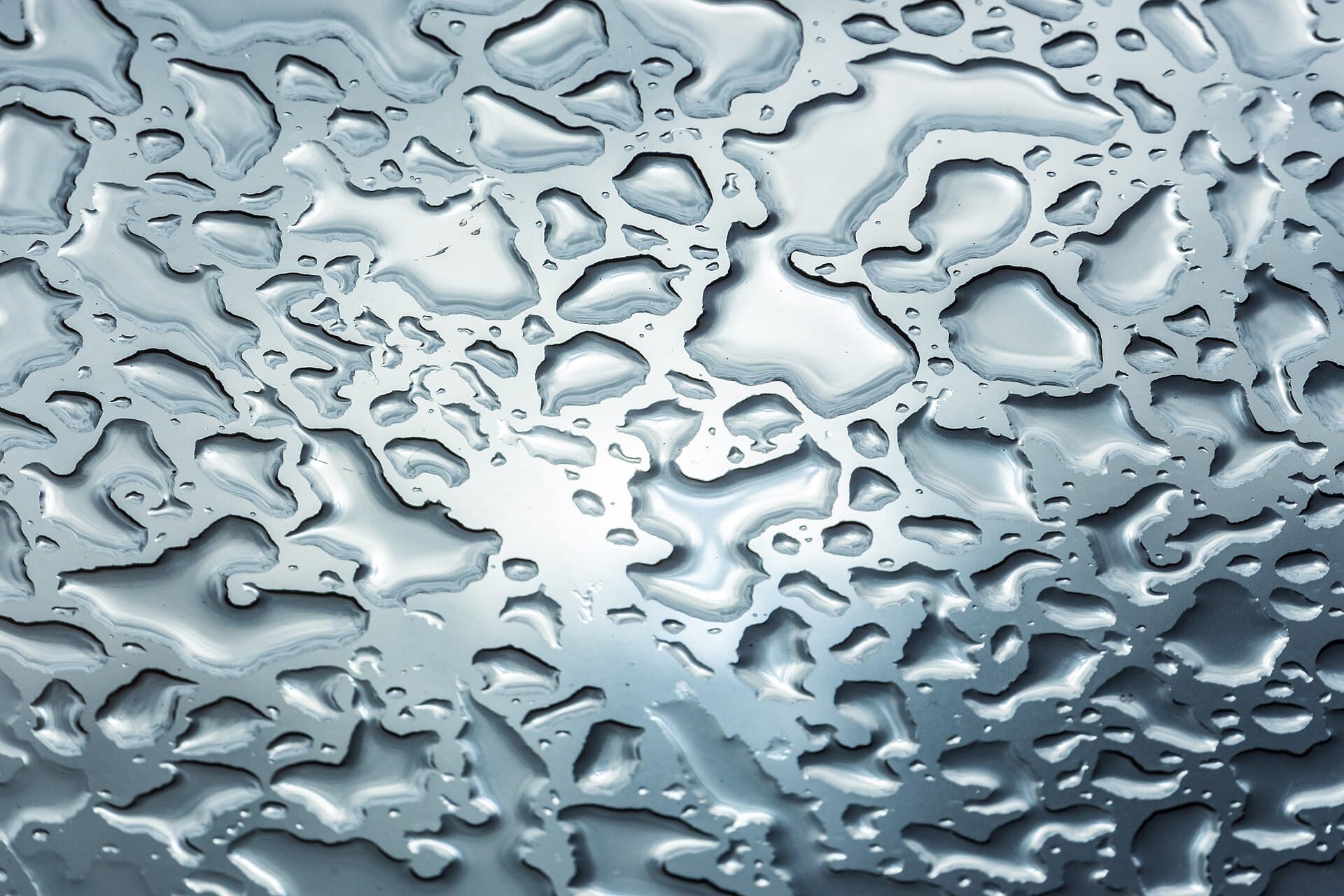 Rain on a glass pane